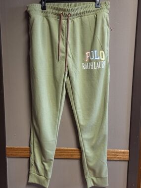 Polo Ralph Lauren Multicolor Logo Jogger Sweatpants Olive Green Men’s M